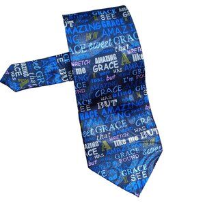 Steven Harris Mens Necktie Amazing Grace Tie Inspirational Christian Religious